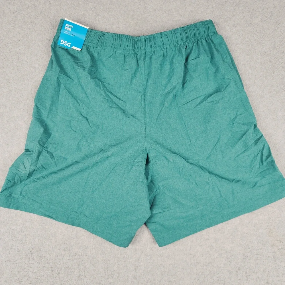 DSG Agility Shorts Boys L 14-16 Teal Green Athletic Fit Performance Stretchy